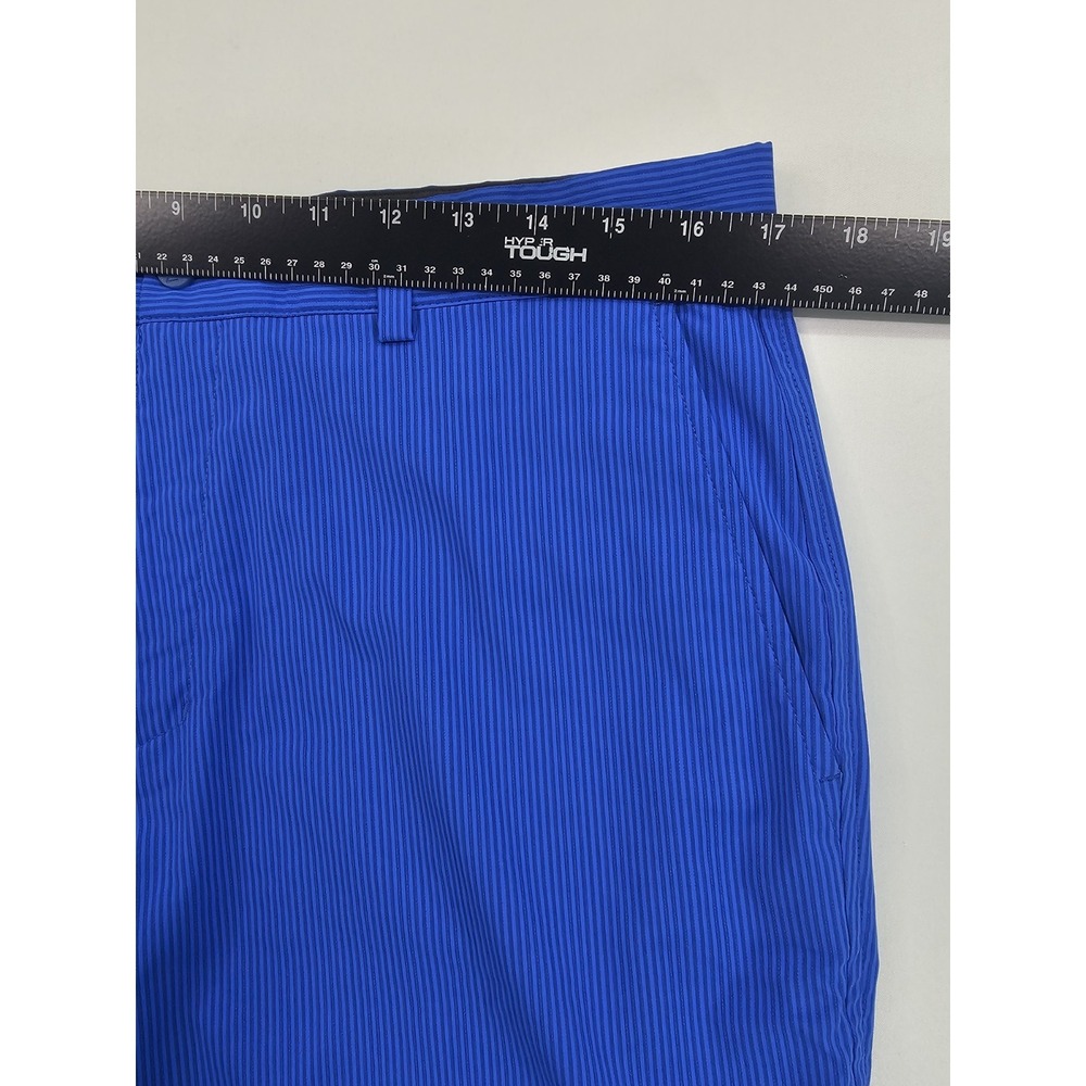 Nike Golf Tour Performance Mens 34 Dri Fit Blue Striped Sport Shorts 639802-404 - Picture 3 of 9